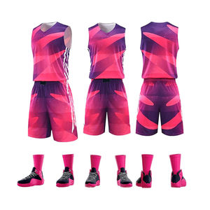 Maillot de basket-ball bleu personnalisé OEM pour hommes Dernières impressions par sublimation Caractéristiques à séchage rapide Robe au design unique - Product Image 5