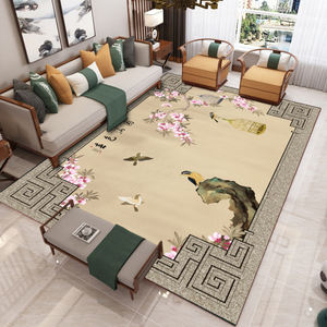 Alfombra Personalizada con Diseño de Tinta Lavable, Base Antideslizante con Puntos, Fácil de Limpiar, Material de Terciopelo Cristal para el Hogar, Impresa - Product Image 4