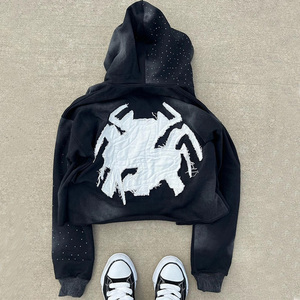 Proveedor Mayorista de Sudaderas con Capucha de Araña 2026, Sudaderas con Diseño de Telaraña Rosa para Hombre, Fabricante OEM de Sudaderas con Capucha de Araña para Moda Masculina - Product Image 5