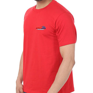 T-shirt pour homme en coton 100% à col rond, coupe ample, logo personnalisé en gros, service OEM personnalisé, t-shirt uni pour homme - Product Image 2