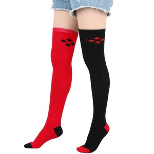 Chaussettes à volants Crew Compression de la cheville Chaussettes de yoga antidérapantes Grip Casual Chaussettes de sport de couleur unie - Product Image 1