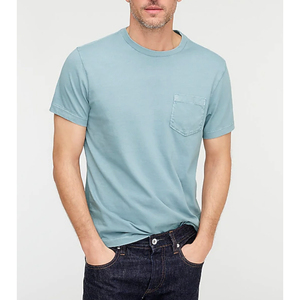 2025 T-shirts décontractés pour hommes 100% coton motif solide en vrac Stock mixte utilisé vêtements balle - Product Image 2