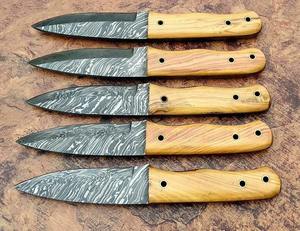 Couteau à désosser à lame fixe en acier Damas personnalisé fait à la main avec manche en bois d'érable et os pour la chasse, utilisation par les chefs, support OEM - Product Image 3