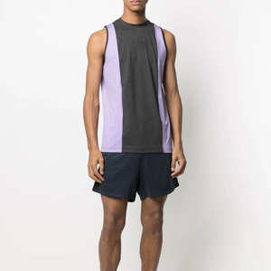 Prix d'usine en gros Logo personnalisé confortable couleur unie hommes décontracté 100% coton respirant débardeur - Product Image 2