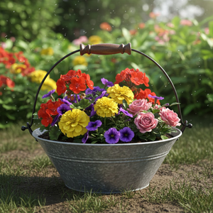 Maceta Creativa Simple en Forma de Cesta |   Maceta Decorativa |   Macetas para Jardín Interior y Exterior | Macetas Modernas para Decoración de Balcones - Product Image 1