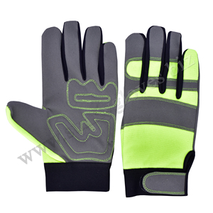Personalizar mano protectora coche conducción construcción trabajo guantes de cuero/guantes de trabajo maquinista/vaca split guantes mecánicos - Product Image 1