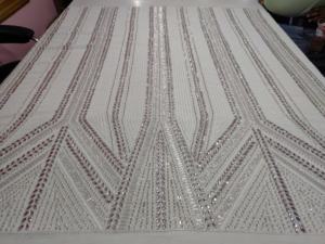 Tela de Lentejuelas y Cuentas, Vestido de Lujo con Bordado, Encaje Bordado, Tela de Tul, Fiesta Nigeriana, Se Aceptan Diseños Personalizados, Decorado con Cuentas - Product Image 6