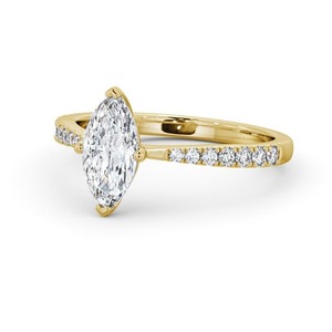Vente en gros de bagues de fiançailles en or blanc et diamant CVD certifiées IGI personnalisées 1.0CTW bague Marquise Cut Prong Setting New Fashion Vintage - Product Image 5