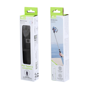 Palo de Selfie de Aluminio Flexible y Luminoso Tipo-C DK-538 con Función Plegable para Cámaras - Product Image 1