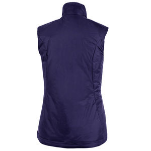 Gilet matelassé personnalisé sans manches pour femmes, vêtements d'extérieur courts d'hiver, col montant léger et chaud avec poches - Product Image 4