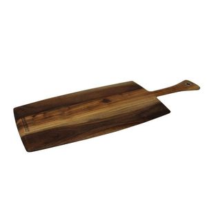 Planche à découper en bois fini naturel de forme ronde planche à découper de légumes pour les besoins de cuisine accessoire utiliser planche à découper - Product Image 3
