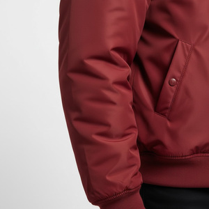 Blouson aviateur universitaire pour hommes fournisseur d'usine OEM vente en gros letterman personnalisé mode décontractée vêtements d'extérieur en cuir de laine chauds - Product Image 5