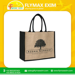 Sacs à provisions personnalisés en tissu de jute naturel 100% faits à la main à la mode et respectueux de la terre à vendre - Product Image 5