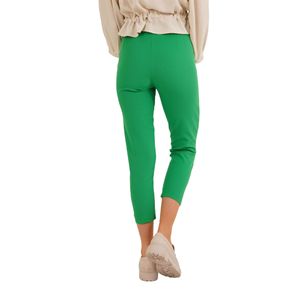 Pantaloni stagionali con doppia tasca sfata rossa anteriore da donna