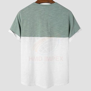 Hot Selling High Quality Men's 100% Cotton Casual Solid T-Shirt Breathable Comfortable Anti-Wrinkle O-Neck Collar Regular Fit - Product Image 3