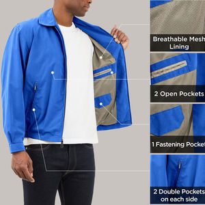 Chaqueta Cortavientos Nueva para Hombre, Cosida, Personalizada, Antiarrugas, con Colores en Contraste, de Alta Calidad - Product Image 6