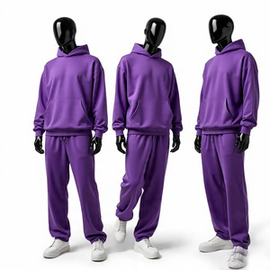 Conjuntos Deportivos Unisex Transpirables con Logotipo Personalizado, Hechos en Fábrica Profesional, 100% Algodón, Tallas Grandes, 2 Piezas, con Capucha - Product Image 4