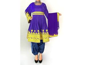 Vestidos Kuchi afganos étnicos Vintage, ropa de fiesta tradicional con colores vibrantes, decoración de encaje para eventos tradicionales paquistaníes - Product Image 2