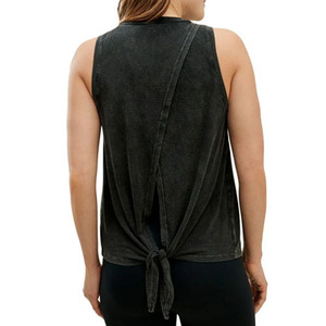 Débardeur de sport en coton à séchage rapide avec logo en maille, uni, pour musculation, personnalisé, pour hommes, 2026 - Product Image 3