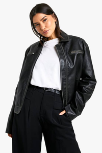 Veste de motard en cuir de vache véritable pour femmes, style en gros, tricotée, respirante pour femmes - Product Image 4