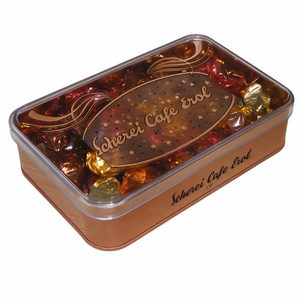 Caja de bronce mate Kontensan de diseño personalizado impresa de 103x166x36 mm con tapa de cristal, Turquía - Product Image 3