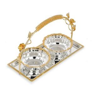 Tazón para servir de acero inoxidable, forma cuadrada, ideal para ensaladas y sopas, frutas, nueces, tazón para servir en forma Rectangular de Metal multiusos - Product Image 1