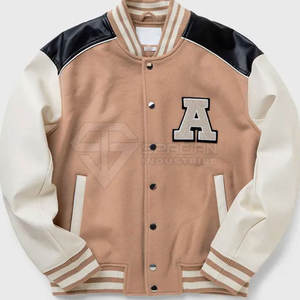 Veste de baseball pour hommes, hiver 2025, broderie de lettres sur le devant, vêtements d'extérieur personnalisables, veste de baseball pour adultes - Product Image 3