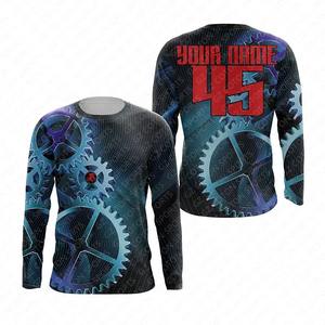 Comprar venta al por mayor OEM manga completa personalizada sublimación impresa transpirable poliéster Racer Biker Wear camisa - Product Image 6