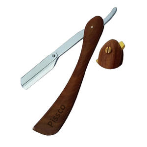 Navaja de afeitar de acero plegable manual para barbería, herramientas de depilación, rasuradoras - Product Image 3