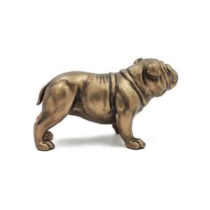 Elegante estatuilla de Bulldog de Metal en apariencia de bronce para Decoración de mesa de café y centro de mesa de estar contemporáneo - Product Image 6