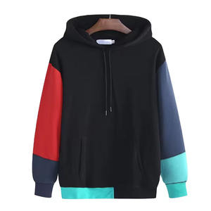 Sudadera con Capucha para Hombre de Alta Calidad al por Mayor, 100% Algodón Felpa, Ajuste Regular de Otoño, Capucha con Cordón y Paneles de Color - Product Image 3