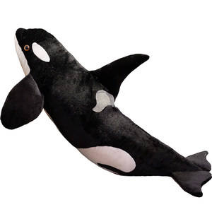 Simulatie Orcinus Orca Pluche Zeedieren Gooien Kussens Vis Walvis Knuffel Dier Poppen Bed Slapen Groot Speelgoed Aquarium - Product Image 1