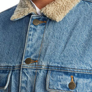 Dernier style – Veste en jean en toile pour homme avec logo frontal – Hiver – 100 % coton – Écologique – Séchage rapide – Respirante – Décontractée – Service OEM de haute qualité - Product Image 5