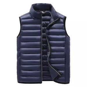 冬の摩耗ダウンフグ新しい高品質通気性カスタムメンズジャケットファッションジャケット収納可能なベストハーフノースリーブジャケット