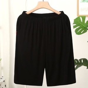 OEM Customized Logo <b>Men's</b> Home Pajamas Summer Simple Loose Casual Shorts Solid Color <b>Thongs</b> DDP Shipping - Product Image 2