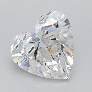 IGI 4,03 CT corazón corte laboratorio diamante blanco suelto calibrado F color VS1 claridad laboratorio creado diamantes para joyería regalos para ella - Product Image 1