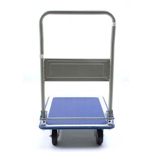 Compact Foldable Platform Cart <b>Dolly</b> 330 660 Lb Capacity Blue Steel PP Industrial Hand Cart With 360 Degree Swivel <b>Wheels</b> - Product Image 5