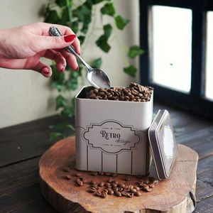 Caja de almacenamiento de metal rectangular retro de 80x120x120mm con tapa deslizante Capacidad de 1L - Product Image 3