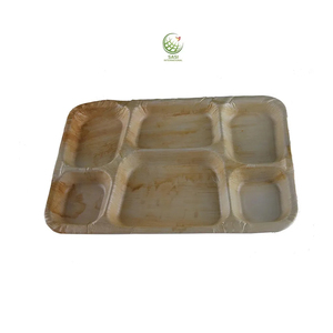 100% assiettes à dîner jetables biodégradables naturelles en feuille d'areca repas de tous les jours et service de nourriture pour les fêtes mariages - Product Image 1