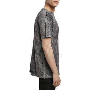 เสื้อยืดผ้าฝ้ายเข้ารูปสำหรับผู้ชายเสื้อยืดใส่ออกกำลังกายแขนสั้นสำหรับผู้ชายเสื้อซักกรดแบบลำลองออกแบบได้ตามต้องการ - Product Image 5