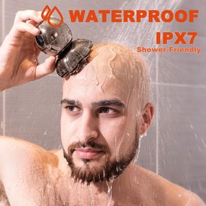 Afeitadora Rotativa Íntima para Hombre, 7 Cabezales Flotantes, Doble Cuchilla, para Cara, Nariz y Cuerpo, Resistente al Agua y con Certificación IPX7 - Product Image 4