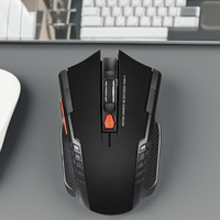 Portabel 2.4Ghz 6D 1600 Mouse nirkabel optik penjualan massal gaya Mini Multi kunci untuk Desktop Laptop-penggunaan Kantor Umum