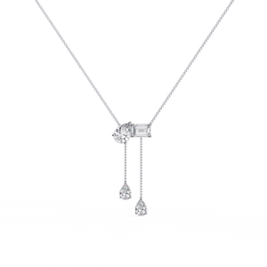 Collier en or 18 carats avec diamant de laboratoire pour filles - Product Image 4