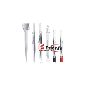 Juego de 6 pinzas de piedra de diamante de acero inoxidable de alta calidad - Product Image 1