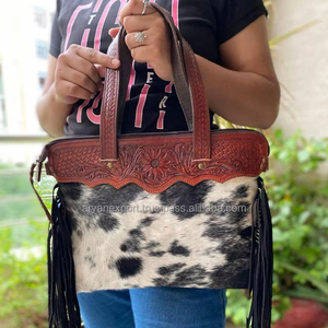 กระเป๋าสตางค์หนังวัว,กระเป๋าถือแบบมีพู่กระเป๋าโท้ทสำหรับใส่เครื่องมือแกะสลัก - Product Image 3