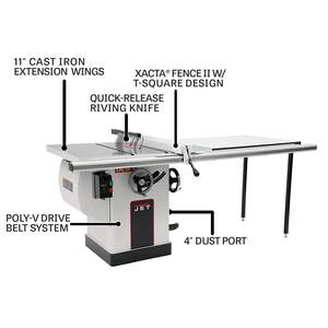 เลื่อยวงเดือนขนาด 10 นิ้ว รุ่นดีลักซ์ พร้อมใบเลื่อยขนาด 50 นิ้ว กำลัง 3 แรงม้า 230 โวลต์ 1 เฟส สำหรับงานอุตสาหกรรมและงานไม้ DIY - Product Image 2