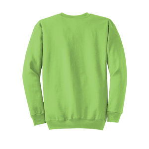 Sweat-shirt à col rond décontracté vert clair pour hommes pull en coton et polyester mélangé avec logo personnalisé pour l'hiver Streetwear Fashion - Product Image 6