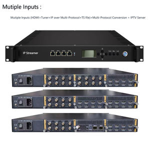 Lecteur multimédia IP Streamer pour streaming IP, avec entrée multi-canaux DVB-T2 DVB-S2 pour la conversion de protocoles et les systèmes IPTV - Product Image 3