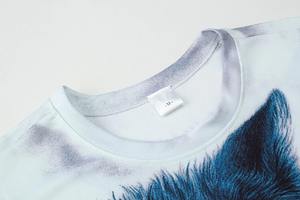 เสื้อยืด100% พิมพ์ลายสำหรับผู้ชายเสื้อยืดพิมพ์ลายกราฟิกสีขาวล้วนโพลีเอสเตอร์สีขาว - Product Image 2