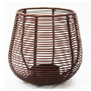 Porte-bougie en métal fait à la main avec lanterne suspendue pour décoration de maison, anniversaire de mariage et fêtes - Product Image 3